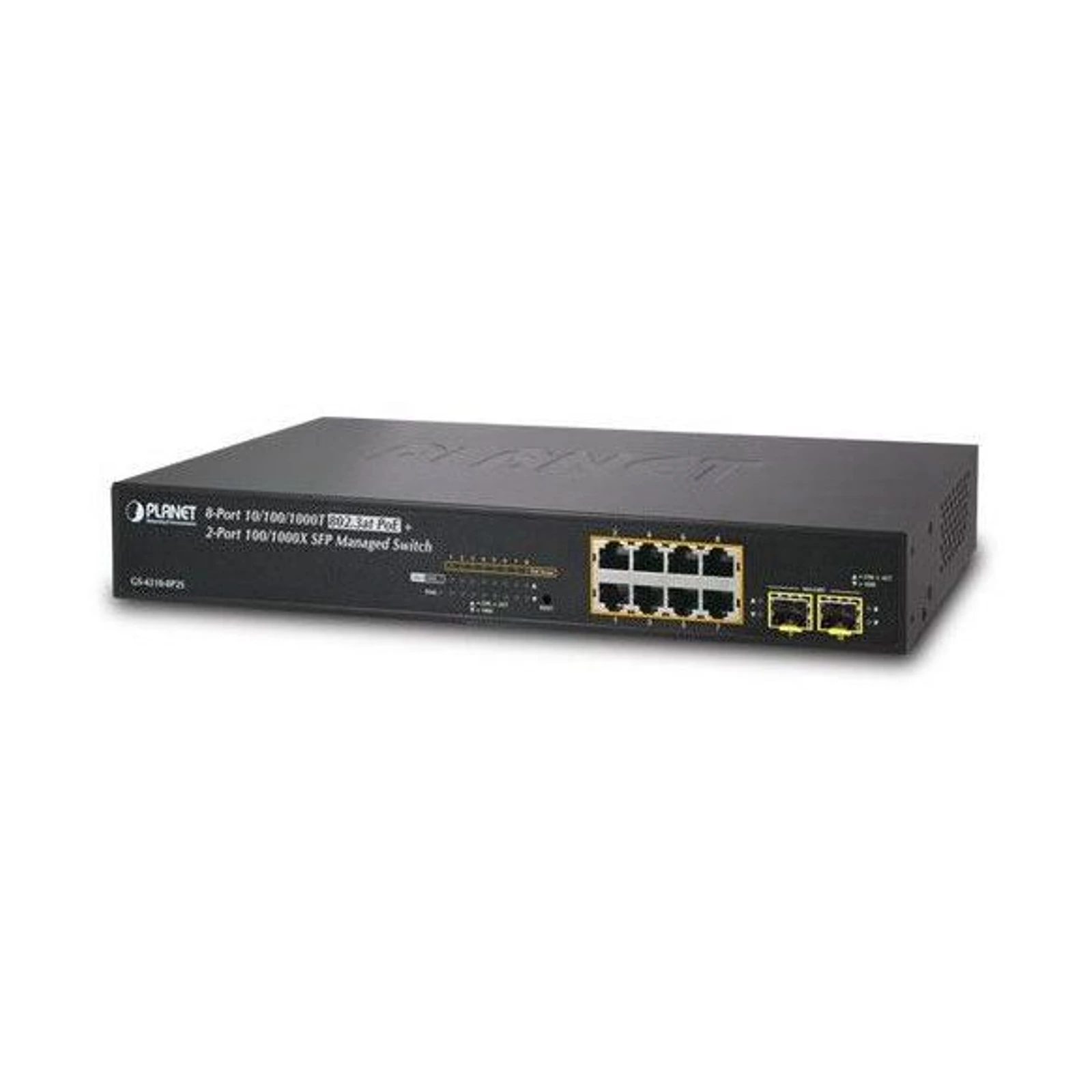 Planet L2 L4 8-Port RJ45 GbE PoE 2-Port 1G SFP Managed Switch (120W) - Uzi Shop